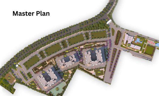Master Plan Layout of Mahindra Rainforest Towers